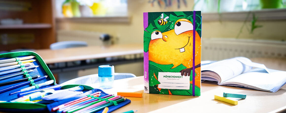 Das nachhaltige Hausaufgabenheft für die Grundschule