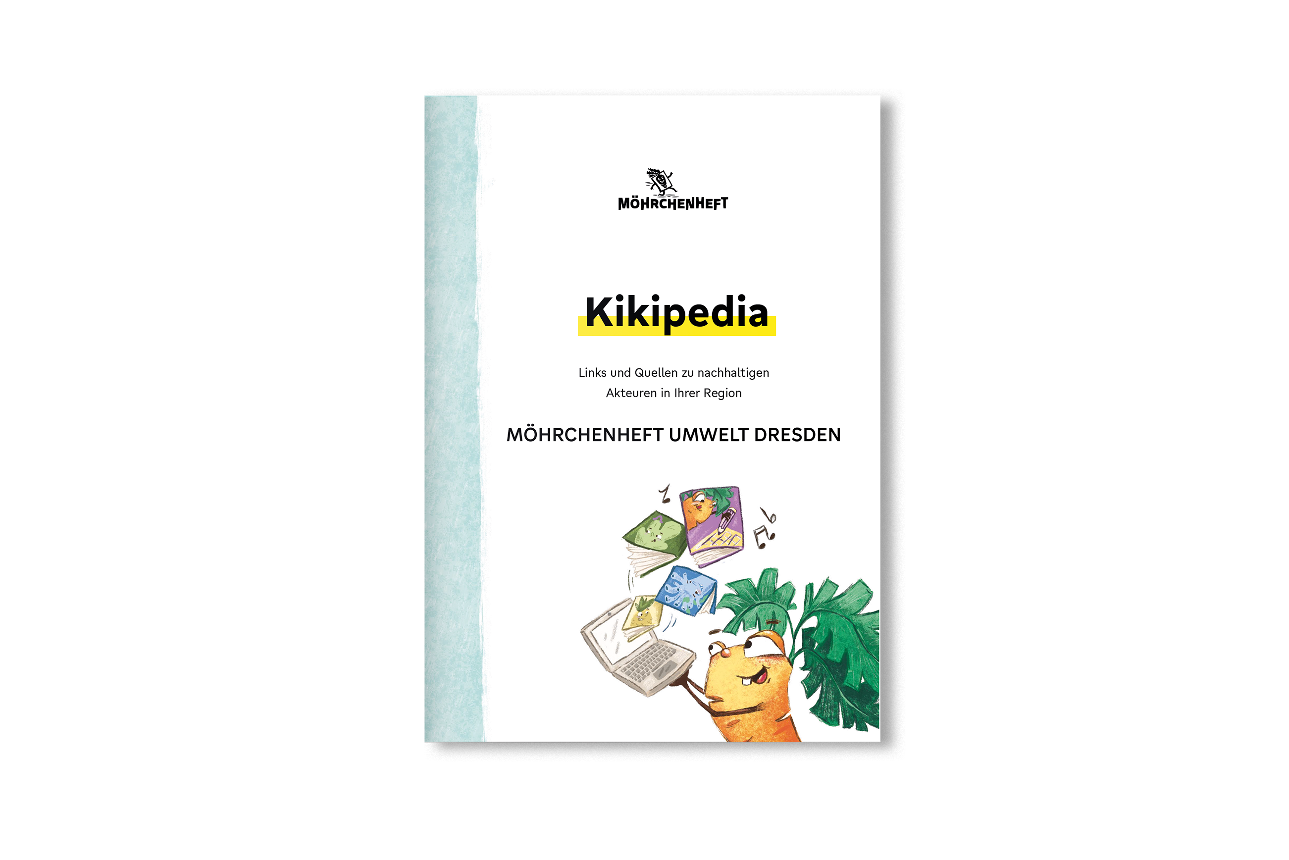 Cover mit einer Illustration von Kiki Karotte und dem Schriftzug "Kikipedia"